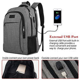 Travel Laptop Backpack,Business Anti Theft Slim Durable Laptops Backpack With Usb Charging Port