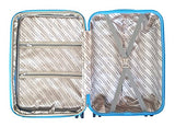 3 Pc Luggage Set Hardside Rolling 4Wheel Spinner Upright Carryon Travel Sky Blue