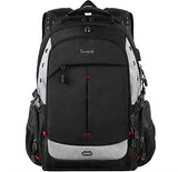 Large Laptop Backpack,Durable Computer Travel Back Pack With Waterproof Rain Cover & Usb Charging