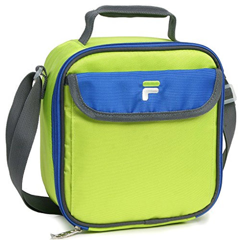 Fila Siesta Insulated Lunch Bag Container, Lime/Blue