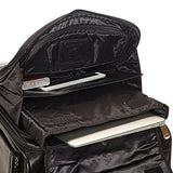 Mancini Leather Goods Signature Overnight 15.6" Laptop/Tablet Wheeled Briefcase