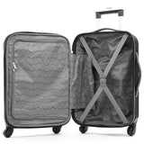 Travelers Club Midtown Hardside 4-Piece Luggage Travel Set, Black
