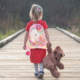 Drawstring Bag for Unicorn Gifts for Girls Include Necklace Bracelet Hair Tie