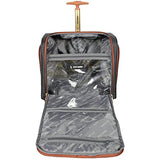 Steve Madden Global Wheeled Under Seat Bag (Black)