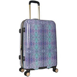 Aimee Kestenberg Women's Ivy 24" Hardside Expandable 8-Wheel Spinner Checked Luggage, Marine Python | Carry-Ons
