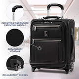 Travelpro Luggage Platinum Elite 16" Carry-on Regional Rollaboard Suitcase, Shadow Black