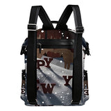 Colourlife Christmas Moose Couple Stylish Casual Shoulder Backpacks Laptop School Bags Travel