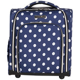 Heritage Travelware Albany Park 16" 600d Polka Dot Polyester 2-Wheel Underseater Carry-on