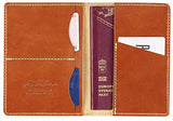 Fjallraven - Leather Passport Cover, Leather Cognac
