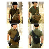 Tactical Military Sling Chest Daypack Laptop Backpack For Hunting, Camping and Trekking (Desert