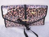 Victorias Secret Leopard Travel Beauty Cosmetics Toiletry Hanging Clutch Bag