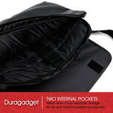 DURAGADGET Luxury PU Leather 15.6" Laptop Zip-up Carry Bag in Black - Compatible with The Lenovo