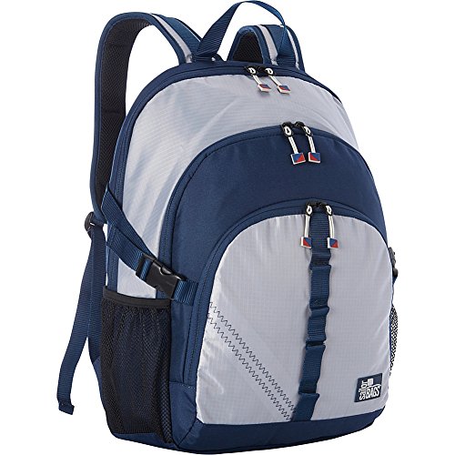 Sailorbags Silver Spinnaker Daypack (Silver With Blue Trim)