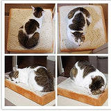 Creative Toast Bread Pet Cat Bed Mattress Soft Cushion Seat Pad for Cats & Dogs Sleeping Playing