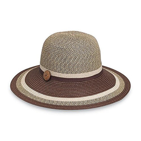 Wallaroo Women's Nola Sun Hat - 100% Paper Braid - UPF 50+, Brown