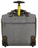 Nicole Miller Jardin Wheeled Under Seat Carry On (Gray)
