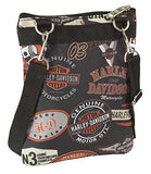 Harley-Davidson Women's X-Body Crossbody Sling Purse, Vintage Print 99616-VIN