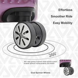 Andiamo Elegante Aluminum Frame 28" Large Zipperless Luggage With Spinner Wheels (28in, Quartz)