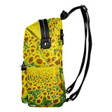 Colourlife Sunflowers Garden Stylish Casual Shoulder Backpacks Laptop School Bags Travel