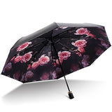 HOMEE Retro sunscreen rain and rain umbrella foldable sun umbrella vinyl anti-uv umbrella