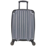 Kenneth Cole Reaction Wave Rush 20" Lightweight Hardside PET 8-Wheel Spinner Expandable Checked