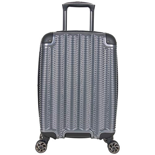 Kenneth Cole Reaction Wave Rush 20" Lightweight Hardside PET 8-Wheel Spinner Expandable Checked