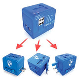 Heys America Unisex All-In-One Travel Adapter Pro with USB Orange Luggage Accessory