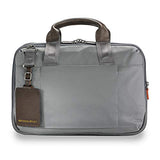 Briggs & Riley Small Expandable Brief Briefcase Grey One Size