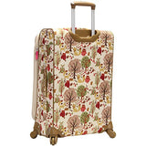 Lily Bloom Midsize 24" Expandable Design Pattern Luggage With Spinner Wheels For Woman (24in, Forest)