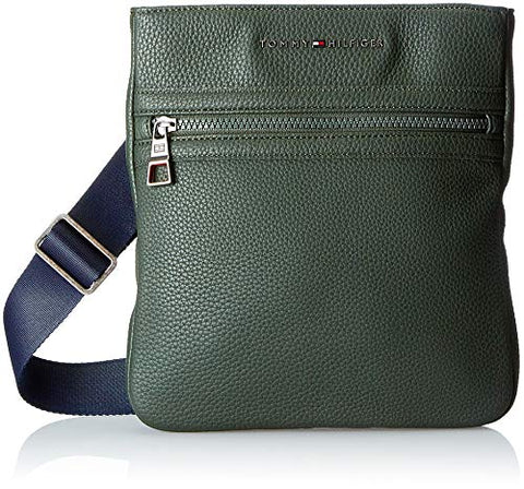 Tommy Hilfiger Essential Crossover Ii, Men’s Shoulder Bag, Green (Tommy Navy/Core Stp), 3x26x24 cm (B x H T)