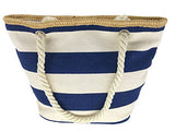 Melime X-Large Travel Shoulder Beach Tote Bag With Handmade Woven Straw Binding, Cotton Rope