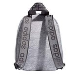 adidas Women's Linear 2 Mini Backpack Small Travel Bag, Jersey Grey/Rose Gold/Onix Grey, One Size