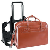 Mcklein Willowbrook Fuchsia Detachable-Wheeled Ladies' Briefcase (94983)