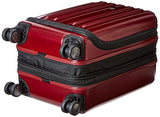 Delsey Luggage Helium Titanium International Carry-On Exp Spinner Trolley Red, Black Cherry, One