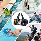 Anime Sai-lor Mo-on Sports Gym Bag with Wet Pocket & Shoes Compartment, Travel Duffel Bag Workout Bag for Men and Women