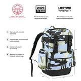 adidas Originals Utility 4.0 Backpack, Rain Camo Ambient Sky, One Size