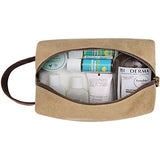 S-Zone Canvas Travel Toiletry Bag Organizer Shaving Dopp Kit Cosmetic Bag Makeup Bag