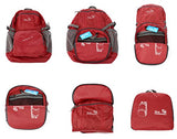 Outlander Packable Lightweight Travel Hiking Backpack Daypack (New Red)