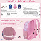 Kids Backpack,VONXURY Cute Lightweight Toddler Preschool Backpack for Little Boys Girls with Chest Buckle,Pink Unicorn