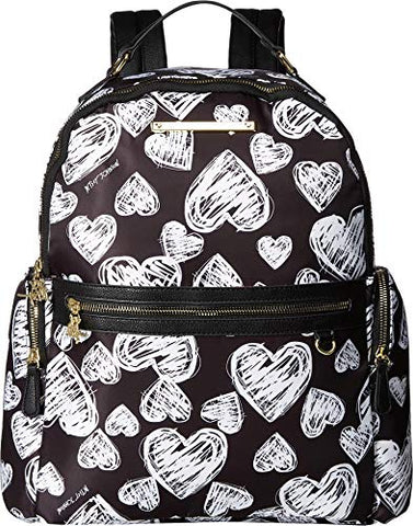 Betsey Johnson Women's Printed Backpack Black/White One Size