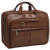McKleinUSA ROCKFORD 86515 Brown Leather 17" Laptop Case