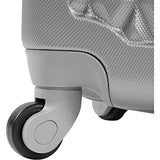 Pacific Coast Signature Pandora Hardside Rolling Travel Lug 3 Piece, Silver