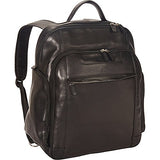 Mancini Leather Goods Columbian 15.6" Laptop Backpack with RFID Secure Pocket