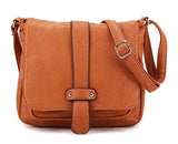 Scarleton Accent Strap Flap Crossbody Bag H153925 - Camel