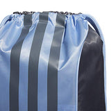 adidas Unisex Burst Sackpack, Onix/Glow Blue/Shock Pink, ONE SIZE