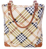 Jill-E Designs E-Go Tote (Tan Plaid)