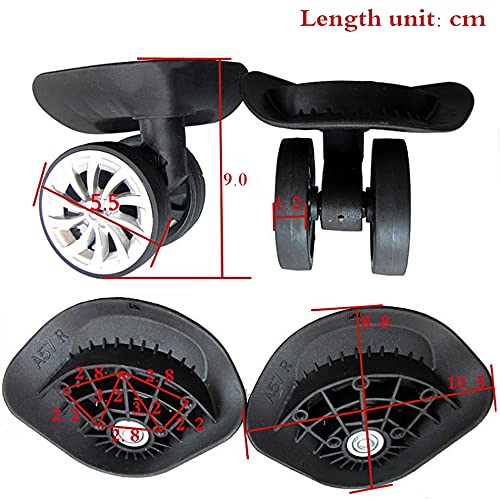 Luggage Wheel, Suitcase Weels Repair Universal Suitcase Wheels, Caster  Wheels, Rotating Flexible Swivel Wheel Replacement