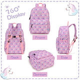 Unicorn Backpack for Girls Kids Backpack Toddler Backpack for Kindergarten Cute Preschool Backpack with Front Chest Buckle, Pink Unicorns VONXURY