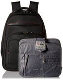 Travelers Polo & Racquet Club Flex-File 19" Checkpoint-Friendly Laptop Backpack, Black