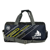 ABage Men's Gym Duffel Bag Large Printed Carry On Travel Workout Sport Gear Bag, Dark Blue